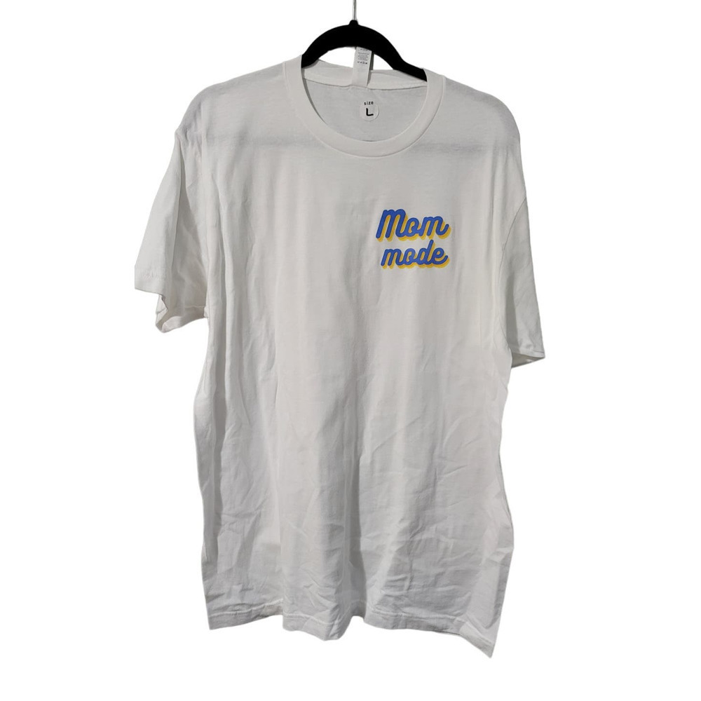 Mom Mode Women White Tee